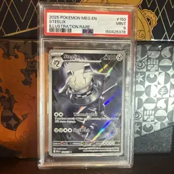 Pokemon 2025 Steelix 150/132 Illustration Rare Mega Evolution PSA 9 - Image 1