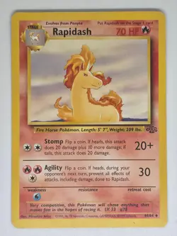 Rapidash - 44/64 - Unlimited - UC - Pokemon Jungle - - NM - Image 1