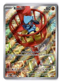 Riolu 010 Mega Evolutions Pokemon Center Stamped NM - Image 1