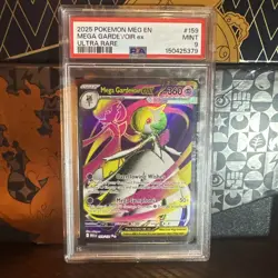 2025 Pokemon MEG En Mega Gardevoir Ex Ultra Rare #159 PSA 9 Mint - Image 1