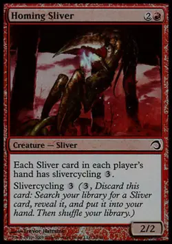 Homing Sliver -Foil Medium Play MTG Premium Deck Series: Slivers - Image 1