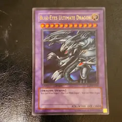 Konami Blue-Eyes Ultimate Dragon Secret Rare JMP-EN005 Limited Shonen Jump Promo - Image 1
