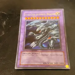 Konami Blue-Eyes Ultimate Dragon Secret Rare JMP-EN005 Limited Shonen Jump Promo - Image 2