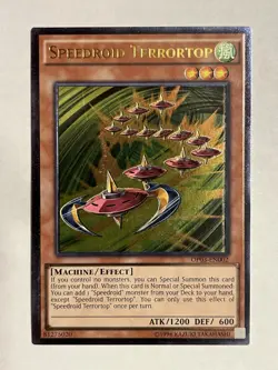 Speedroid Terrortop OP03-EN002 Ultimate Rare English Lightly Played Yu-Gi-Oh! - Image 1