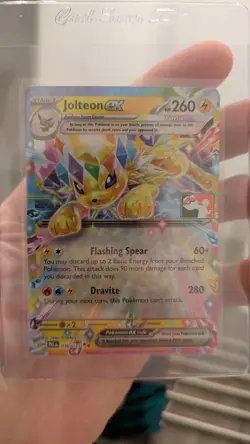 Three card lot Prize pack series 7 series 3 Jolteon ex 30, Gengar 66, Mamoswine - Image 2