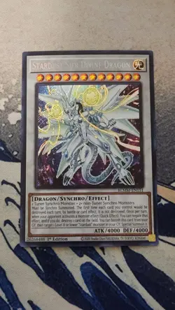 YuGiOh! Stardust Sifr Divine Dragon - BLMM-EN151 - Secret Rare 1st Edition NM - Image 1