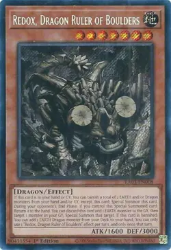 Yugioh! Redox, Dragon Ruler of Boulders - RA03-EN008 - Secret Rare - 1st Edition - Image 1