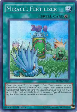 Yugioh! Miracle Fertilizer - FUEN-EN053 - Super Rare - 1st Edition Lightly Playe - Image 1