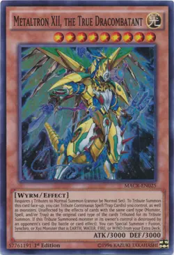 Yugioh! Metaltron XII, the True Dracombatant - MACR-EN025 - Super Rare - 1st Edi - Image 1