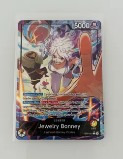 One Piece TCG OP15 -EB04 Jewelry Bonney Leader Alt Art EB04-001 NM - Image 1