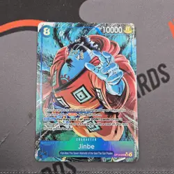 One Piece Jinbe Alt Art OP14-049 THE AZURE SEA'S SEVEN English NM - Image 1