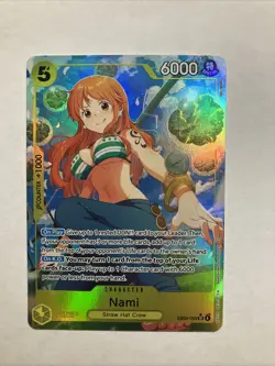 One Piece Card Game Nami SR Alt Art EB03-053 English NM Heroines Edition - Image 1