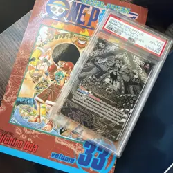 2025 ONE PIECE OP12-LEGACY OF THE MASTER 3RD ANV-SILVER MARSHALL D. TEACH PSA 10 - Image 1