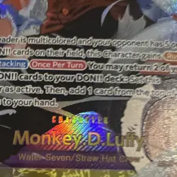 Bandai One Piece CCG Monkey.D.Luffy EB02-061 Secret Rare Foil Rush Extra Booster - Image 3