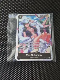 One Piece OP14-084 Ms. All Sunday SR The Azure Sea’s Seven English Playset (8) - Image 2