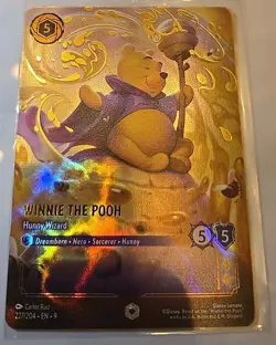 Disney Lorcana Fabled Winnie the Pooh Hunny Wizard Enchanted Card 227/204 - Image 1
