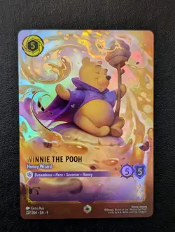 Disney Lorcana Fabled Winnie the Pooh Hunny Wizard Enchanted Card 227/204 - Image 1