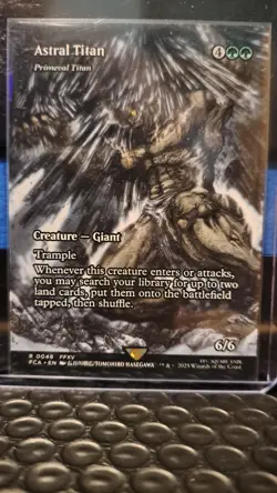 MTG Final Fantasy - Astral Titan #48 (Borderless Rare Creature) - Image 1