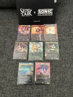 MTG Secret Lair x Sonic Friends and Foes - FOIL Opened W/ Shrine - Image 1