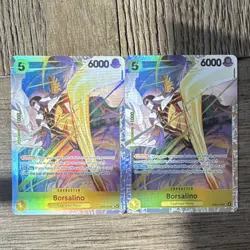 Bandai One Piece Card Game Borsalino Egghead EB04-058 x2 Blocker Holo English - Image 1