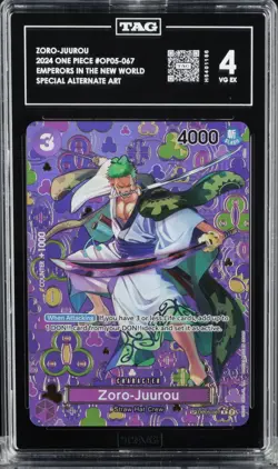 ONE PIECE Zoro-Juurou Alt Art OP05-067 Emperors in the New World Japanese TAG 4 - Image 1