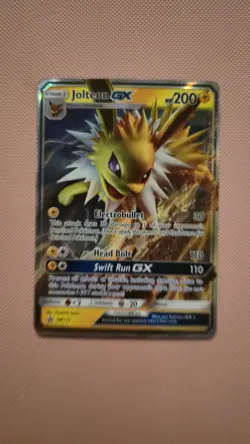 Pokemon TCG Jolteon GX SM173 Sun Moon Black Star Promo Holo Card English - Image 1