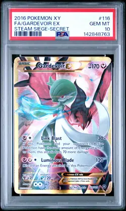 2016 POKEMON XY STEAM SIEGE SECRET #116 FULL ART/GARDEVOIR EX PSA 10 - Image 1
