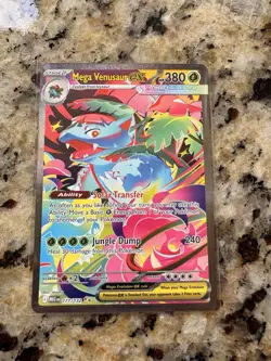 Pokemon TCG Mega Venusaur EX Card 177/132 Holo SIR - Image 1