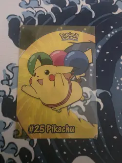 2000 Topps Pokemon Pikachu #PC1 #25 TV Animation Clear Card - Image 1