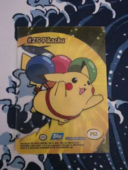 2000 Topps Pokemon Pikachu #PC1 #25 TV Animation Clear Card - Image 2