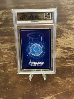 DIGIMON CARD GAME WEREGARURUMON EX1-017 Graded AGS 10 Gem Mint Grading - Image 4