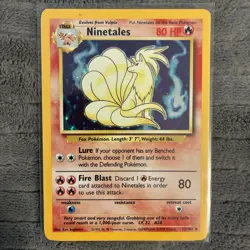 2 Pokemon unlimited base set cards Magneton #9/102 + Ninetales # 12/102 - Image 1