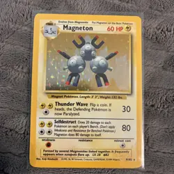 2 Pokemon unlimited base set cards Magneton #9/102 + Ninetales # 12/102 - Image 5
