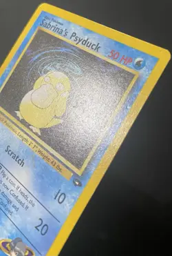 Sabrina's Psyduck 99/132 Gym Challenge Regular *DAMAGED* Pokemon Card - Image 4