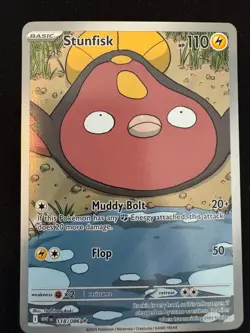 Pokemon Stunfisk Illustration Rare White Flare English Card 118/086 - Image 1