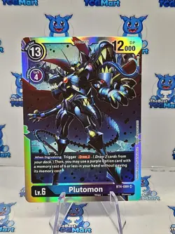 Digimon Card - Plutomon BT4-089 - Super Rare - Great Legend - NM - Image 1