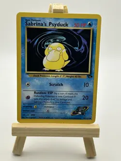 Pokemon Sabrina's Psyduck Card 99/132 Gym Challenge Basic 50 HP Common TCG - Image 1