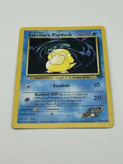 Pokemon Sabrina's Psyduck Card 99/132 Gym Challenge Basic 50 HP Common TCG - Image 2