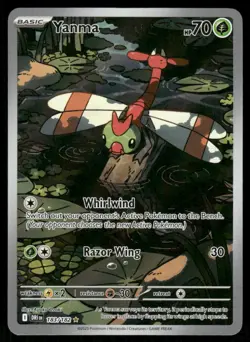 Pokemon Cards Yanma 183/182 Destined Rivals Illustration Rare NM *2 - Image 1