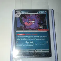 Pokemon Gengar GameStop Promo Card 050/088 Stage 2 130HP English TCG - Image 1