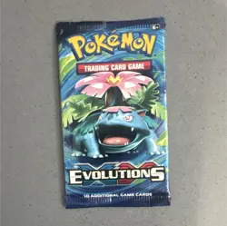 Pokemon TCG Evolutions Booster Pack Venusaur Art 10 Cards English (Unweighed) - Image 1