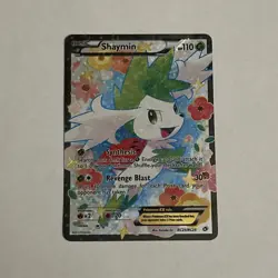Shaymin EX RC21/RC25 Legendary Treasures 2013 Full Art Holo Pokemon Card TCG - Image 1