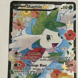 Shaymin EX RC21/RC25 Legendary Treasures 2013 Full Art Holo Pokemon Card TCG - Image 4