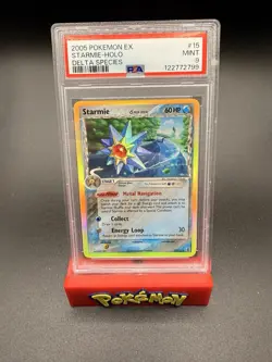 PSA 9 MINT Starmie 2005 EX Delta Species 15/113 Holo Pokemon Card - Image 1