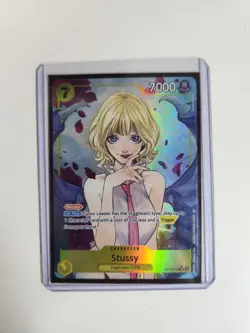One Piece Carrying on His Will Stussy Alt Art OP13-110 SR Card NM/MT - Image 1