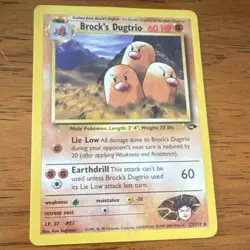 Pokemon Brock's Dugtrio Gym Challenge Rare 22/132 Regular 60 HP Unlimited Card - Image 1