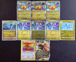 Pokemon Dragonite Evolution Lot (10 Cards) Dragonite Dragonair NM Fossil HP - Image 1