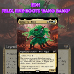 EDH - Felix, Five-Boots 'Bang, Bang Tribal', MTG Commander Deck, Bracket 2 - Image 1