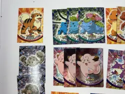 Topps Pokemon Cards Lot of 50 w/ Charizard Foil TV Animation Series 1 Blue Logo - Image 4