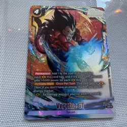 Vegeta : GT FB09-117 Alternate Art Dual Evolution Dragon Ball Card English - Image 1